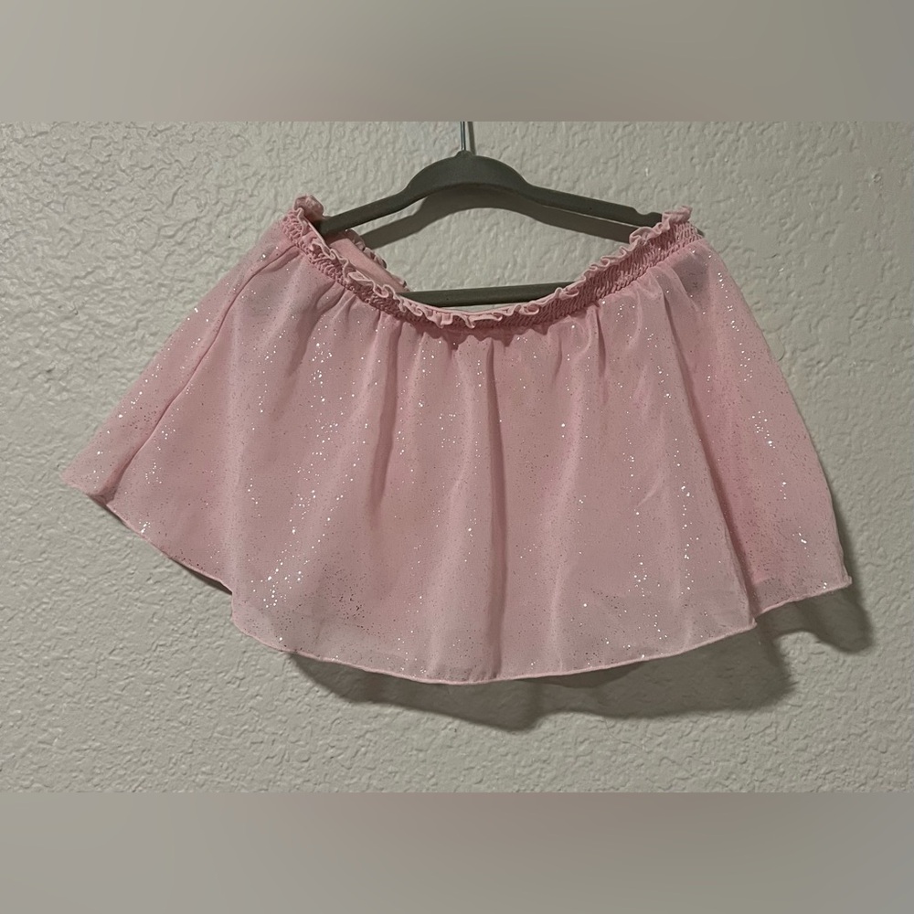 Sparkling Pink Dance Skirt for Kids
